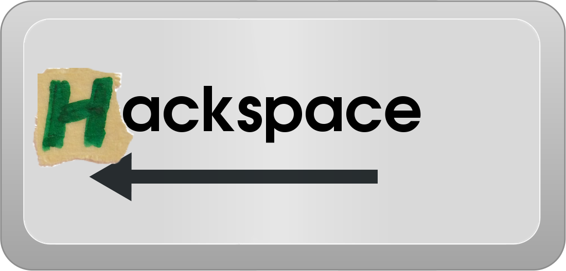 backspace white